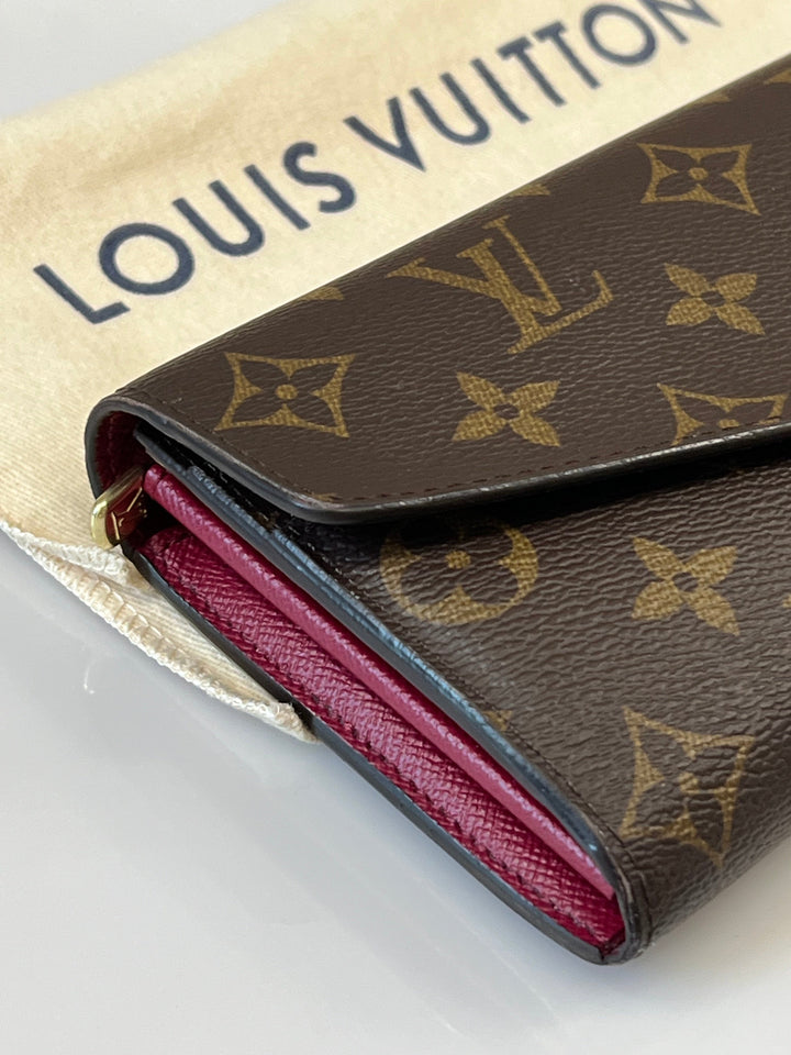Louis Vuitton MONOGRAM SARAH WALLET FUCHSIA