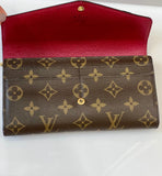 Louis Vuitton MONOGRAM SARAH WALLET FUCHSIA