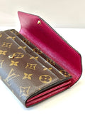 Louis Vuitton MONOGRAM SARAH WALLET FUCHSIA