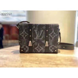 Louis Vuitton LV Men Trunk Messenger Monogram Pastel Noir Coated Canvas Handbag