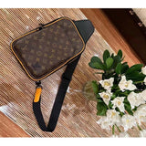 Louis Vuitton LV Unisex Avenue Sling Bag NM Radiant Sun Monogram Macassar Coated Canvas