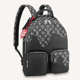 Louis Vuitton LV Unisex Backpack Multipocket Black Monogram Taurillon Cowhide Leather
