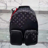 Louis Vuitton LV Unisex Backpack Multipocket Black Monogram Taurillon Cowhide Leather