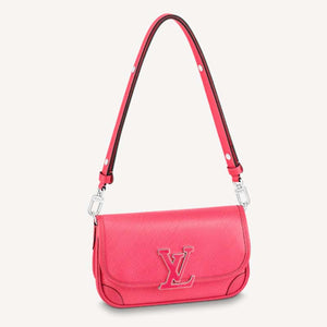 Louis Vuitton LV Women Buci Crossbody Pink Epi Grained Smooth Cowhide Leather
