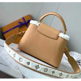 Louis Vuitton LV Women Capucines BB Bag Arizona Taurillon Leather Shearling