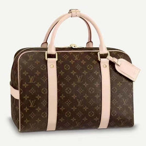 Louis Vuitton LV Unisex Carryall Coated Canvas VVN Shiny Golden Brass Handbag