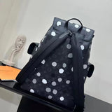 Louis Vuitton LV Unisex Christopher MM Backpack Black Silver Monogram Eclipse Coated Canvas