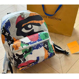 Louis Vuitton LV Unisex Discovery Backpack PM Multicolor Monogram Coated Canvas Cowhide Leather