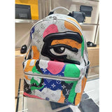 Louis Vuitton LV Unisex Discovery Backpack PM Multicolor Monogram Coated Canvas Cowhide Leather