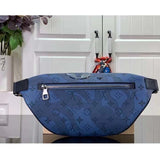 Louis Vuitton LV Unisex Discovery Bumbag Abyss Blue Monogram Aquagarden Coated Canvas