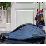 Louis Vuitton LV Unisex Discovery Bumbag Abyss Blue Monogram Aquagarden Coated Canvas