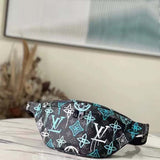 Louis Vuitton LV Unisex Discovery Bumbag Graffiti Green Monogram Coated Canvas Cowhide
