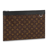 Louis Vuitton LV Unisex Discovery Pochette GM Monogram Macassar-Brown Clutch