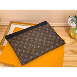 Louis Vuitton LV Unisex Discovery Pochette GM Monogram Macassar-Brown Clutch