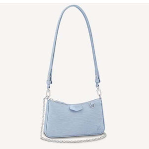 Louis Vuitton LV Women Easy Pouch On Strap Epi Embossed Supple Grained Cowhide Leather Clutch