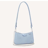 Louis Vuitton LV Women Easy Pouch On Strap Epi Embossed Supple Grained Cowhide Leather Clutch