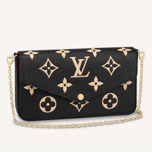 Louis Vuitton LV Unisex Félicie Pochette Monogram Empreinte Embossed Supple Grained Cowhide Clutch