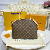 Louis Vuitton LV Unisex Grand Palais Tote Brown Monogram Coated Canvas
