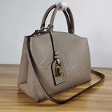 Louis Vuitton LV Unisex Grand Palais Tote Gray Monogram Embossed Grained Cowhide Leather