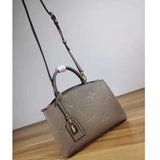 Louis Vuitton LV Unisex Grand Palais Tote Gray Monogram Embossed Grained Cowhide Leather