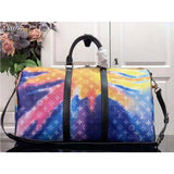 Louis Vuitton LV Unisex Keepall Bandoulière 50 Monogram Sunset Coated Canvas Shoulder Bag