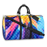 Louis Vuitton LV Unisex Keepall Bandoulière 50 Monogram Sunset Coated Canvas Shoulder Bag