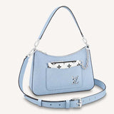 Louis Vuitton LV Women Marelle Handbag Blue Epi Grained Cowhide Leather Canvas