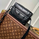Louis Vuitton LV Unisex Mini Soft Trunk Bag Black Puffy Damier Soft Calf