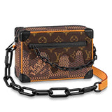 Louis Vuitton LV Unisex Mini Soft Trunk Giant Damier Ebene Coated Canvas Handbag