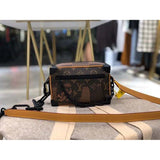 Louis Vuitton LV Unisex Mini Soft Trunk Giant Damier Ebene Coated Canvas Handbag
