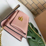 Louis Vuitton LV Women Mylockme Chain Pochette Beige Soft Grained Calfskin Clutch