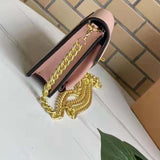 Louis Vuitton LV Women Mylockme Chain Pochette Beige Soft Grained Calfskin Clutch