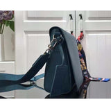 Louis Vuitton LV Unisex New Messenger Blue Aerogram Cowhide Leather Textile Lining Handbag