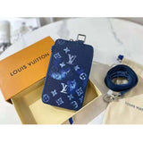 Louis Vuitton LV Unisex Phone Pouch Ink Watercolor Cowhide Leather Clutch