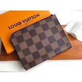 Louis Vuitton LV Unisex Pochette Jour GM Giant Damier Ebene Coated Canvas Clutch