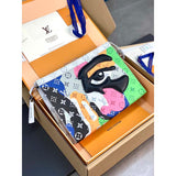 Louis Vuitton LV Unisex Pochette Voyage Multicolor Monogram Coated Canvas Cowhide Leather Clutch