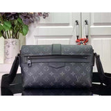 Louis Vuitton LV Unisex S-Cape Messenger Monogram Eclipse Coated Canvas Cowhide Leather Handbag