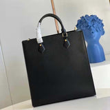Louis Vuitton LV Unisex Sac Plat PM Black Epi Grained Cowhide Leather Handbag