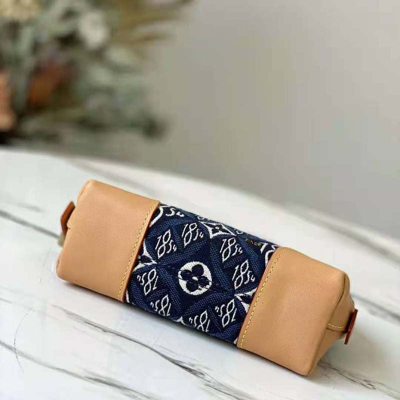 Louis Vuitton LV Unisex Since 1854 Cosmetic Pouch PM Monogram Flowers Canvas Clutch