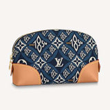 Louis Vuitton LV Unisex Since 1854 Cosmetic Pouch PM Monogram Flowers Canvas Clutch