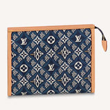 Louis Vuitton LV Unisex Since 1854 Toiletry Pouch 26 Monogram Flowers Canvas Clutch