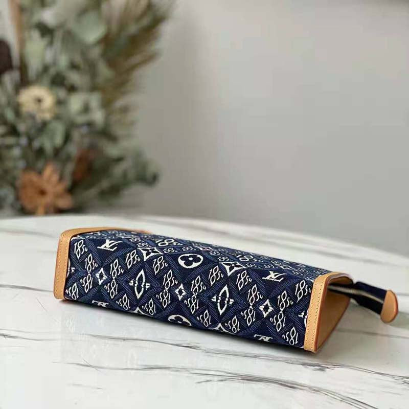 Louis Vuitton LV Unisex Since 1854 Toiletry Pouch 26 Monogram Flowers Canvas Clutch