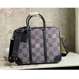 Louis Vuitton LV Unisex Sirius Briefcase Messenger Bag Graphite Cowhide Leather