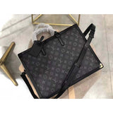 Louis Vuitton LV Unisex Soft Trunk Briefcase Monogram Eclipse Canvas Handbag
