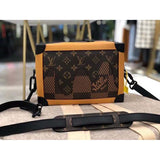 Louis Vuitton LV Unisex Soft Trunk Messenger Bag Giant Damier Ebene Canvas