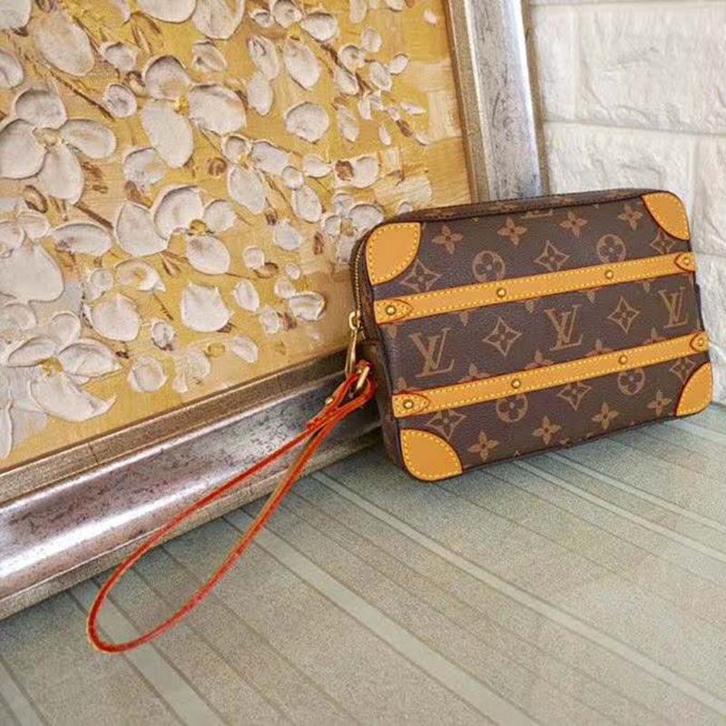 Louis Vuitton LV Unisex Soft Trunk Messenger PM Monogram Canvas Handbag