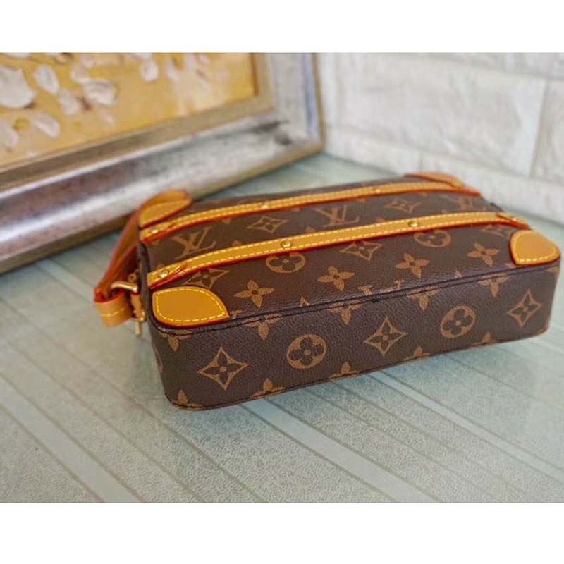 Louis Vuitton LV Unisex Soft Trunk Messenger PM Monogram Canvas Handbag