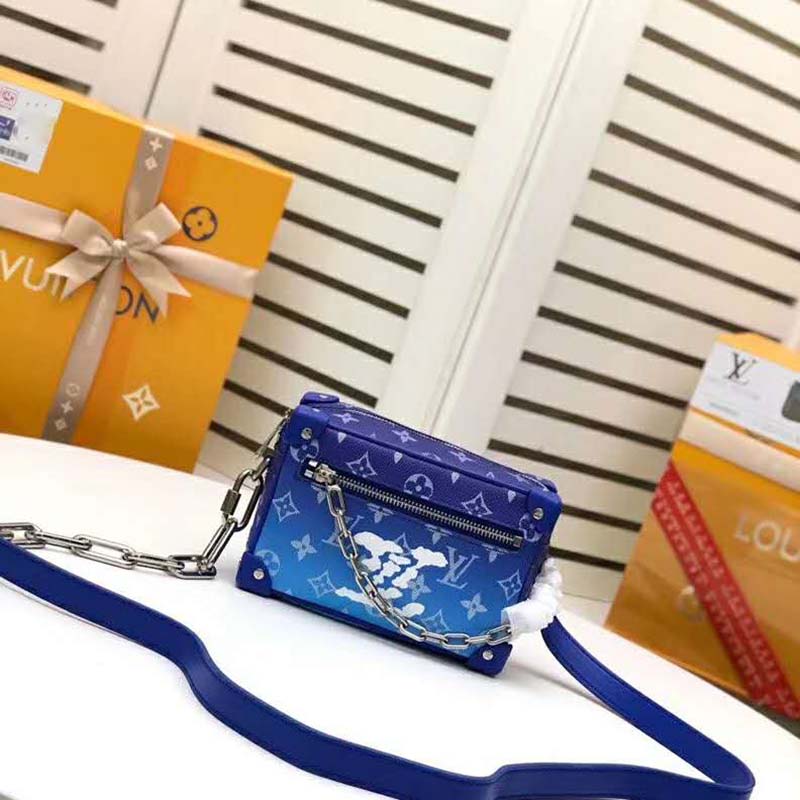 Louis Vuitton LV Unisex Soft Trunk Monogram Clouds Coated Canvas Handbag