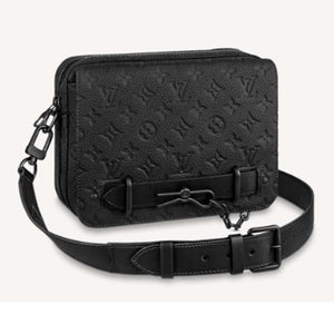 Louis Vuitton LV Unisex Steamer Messenger Monogram Cowhide Taurillon Leather Handbag
