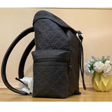 Louis Vuitton LV Unisex Trekking Backpack Monogram Shadow Calf Leather Textile Cowhide